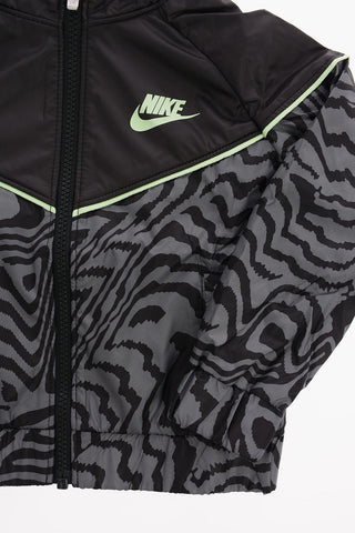 Zebra-Print-Jacke GLOW IN THE DARK mit Kapuze