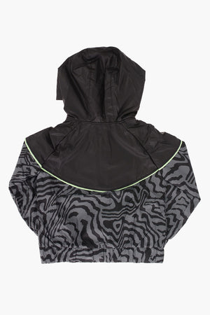 Zebra-Print-Jacke GLOW IN THE DARK mit Kapuze