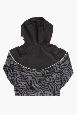 Zebra-Print-Jacke GLOW IN THE DARK mit Kapuze