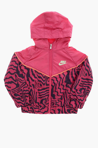 Hooded Zebra-Print Jacket GLOW IN THE DARK