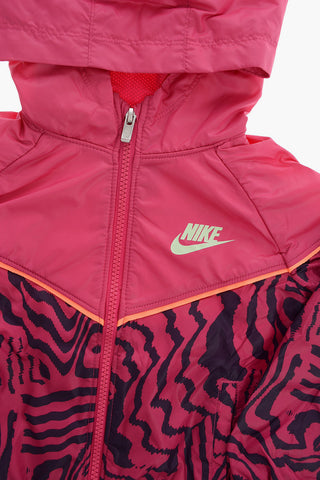 Hooded Zebra-Print Jacket GLOW IN THE DARK