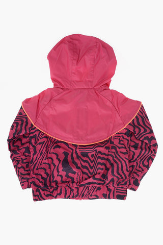 Hooded Zebra-Print Jacket GLOW IN THE DARK