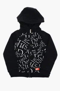 Felpa con Stampa Just Do It con Chiusura Zip
