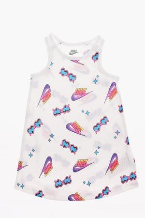 Vestito Tank con Stampa Logo