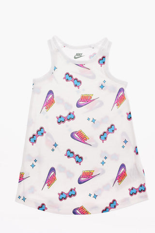 Vestito Tank con Stampa Logo