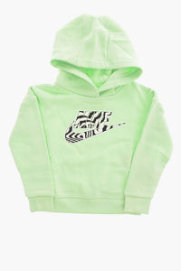 Hooded Sweatshirt with Zebra Print Logo