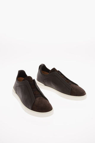 EZ COUTURE Leather TRIPLE STITCH Sneakers
