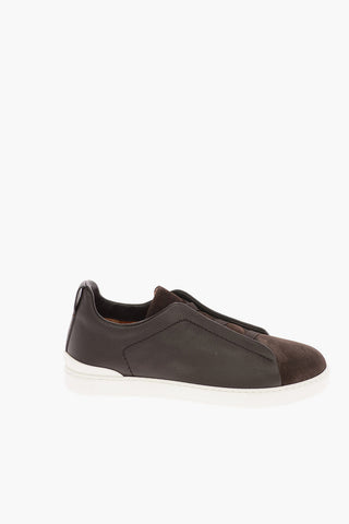 EZ COUTURE Leather TRIPLE STITCH Sneakers