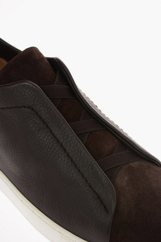 EZ COUTURE Leather TRIPLE STITCH Sneakers