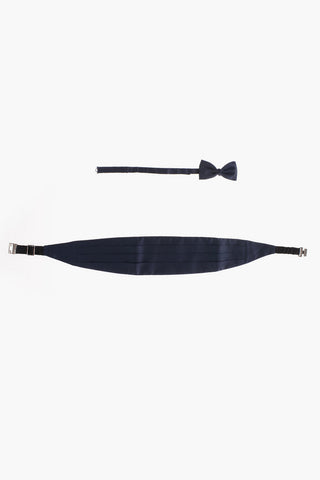 EZ TAILORING Parure Fascia e Papillon in Seta