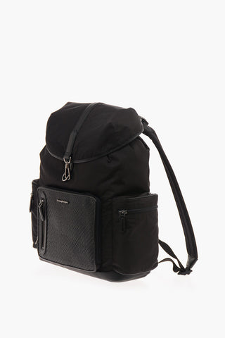 EZ LUXURY Backpack with Leather Details