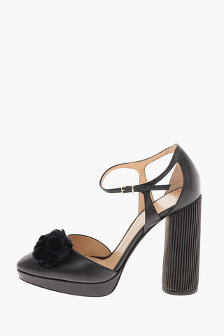 GIORGIO ARMANI 12cm Scarpa Decolletè Ankle Strap in Pelle