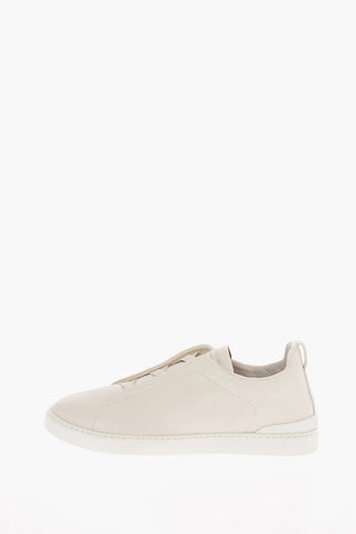 EZ COUTURE Leather TRIPLE STITCH Sneakers