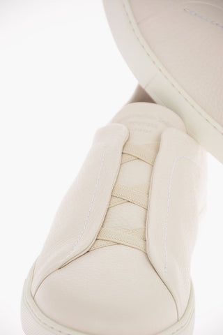 EZ COUTURE Leather TRIPLE STITCH Sneakers