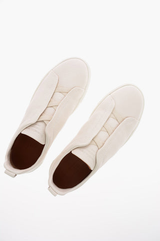 EZ COUTURE Leather TRIPLE STITCH Sneakers