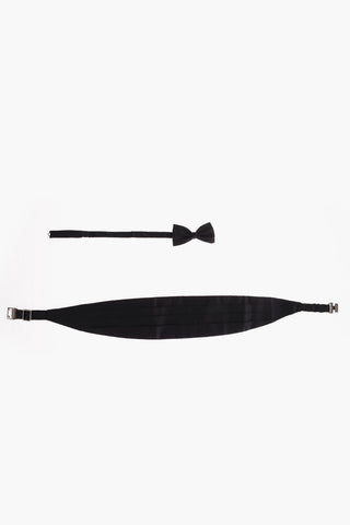 EZ TAILORING Parure Fascia e Papillon in Seta