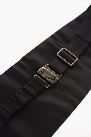 EZ TAILORING Silk Parure Sash Belt and Papillon