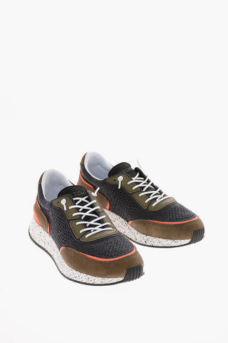 ZZEGNA Suede Leather and Fabric TECHMERINO PIUMA Sneakers