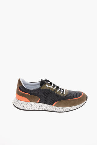 ZZEGNA Suede Leather and Fabric TECHMERINO PIUMA Sneakers