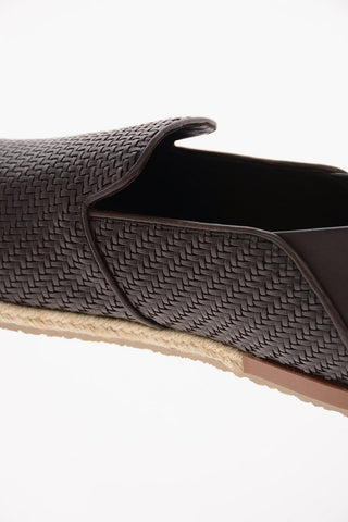 EZ LUXURY Braided Leather VALENCIA Slip On Sneakers