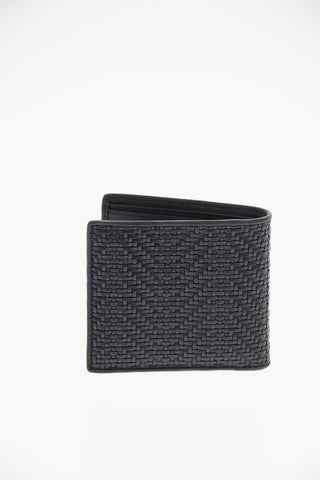EZ LUXURY Braided Leather Wallet