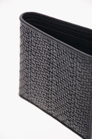 EZ LUXURY Braided Leather Wallet