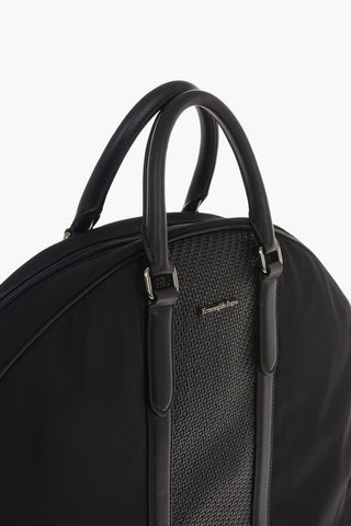 EZ LUXURY Garment Bag with Leather Details