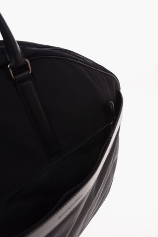 EZ LUXURY Garment Bag with Leather Details