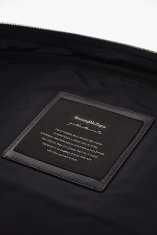 EZ LUXURY Garment Bag with Leather Details