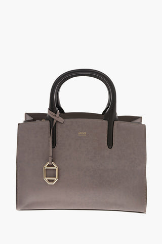 COLLEZIONI Leather Top Handle Bag