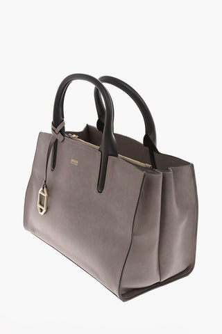 COLLEZIONI Leather Top Handle Bag