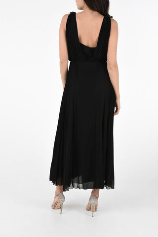 Accordion Empire Dress with Petticoat