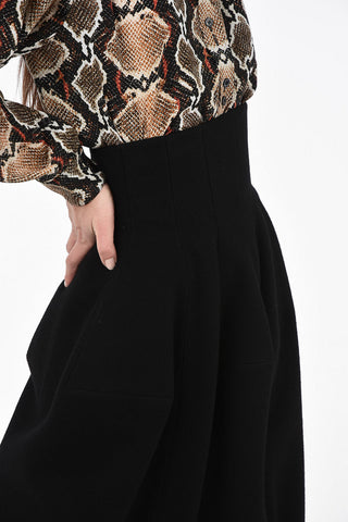 Wool and Cashmere Bustier Skirt