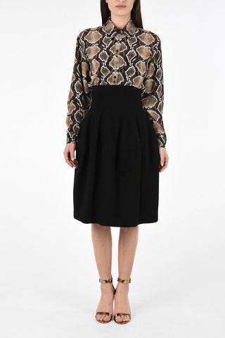 Wool and Cashmere Bustier Skirt