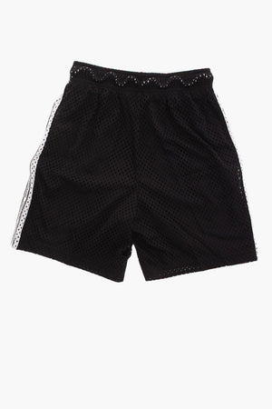 Openwork Shorts with Branded Side Band