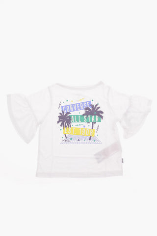 ALL STAR Ruffled Sleeve T-shirt
