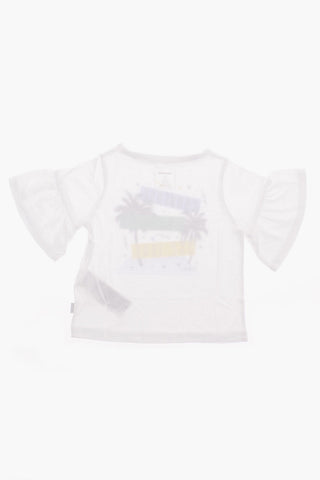 ALL STAR Ruffled Sleeve T-shirt