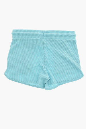 Shorts a Costone con Elastico in Vita