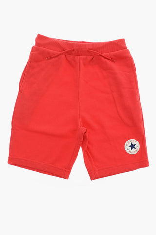 Shorts in Felpa con Elastico in Vita