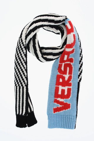 190x25cm Wool Cable Knit Scarf