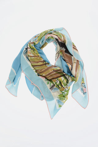Printed Cashmere and Silk Foulard