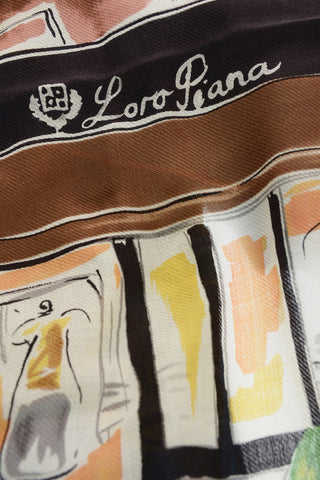 Printed Cashmere and Silk Foulard