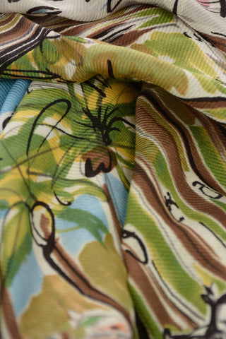 Printed Cashmere and Silk Foulard