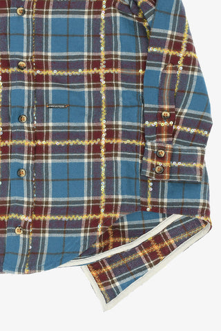 Checked Shirt with Sequins