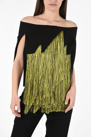unstructured HOT & SPECIAL Top with Fringes