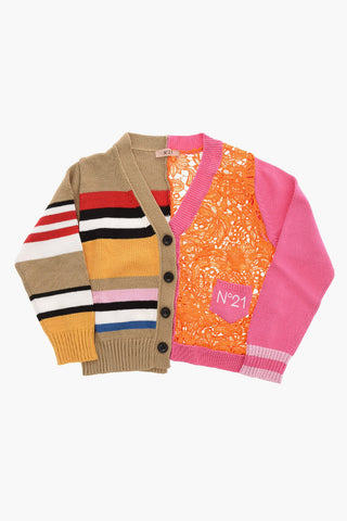 Cardigan collo a V Macrame'