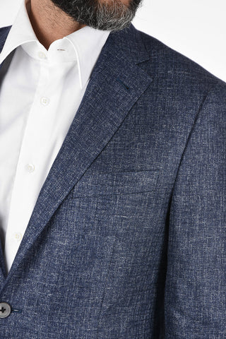 tweed side vents 2-button half-lined RIGHT blazer