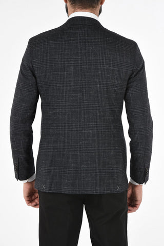 CC COLLECTION district check side vents 2-button  half-lined RIGHT blazer