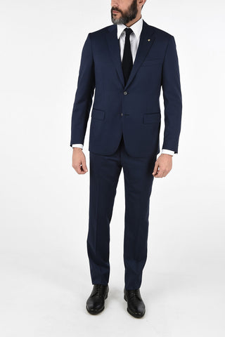 CC COLLECTION pin check side vents 2-button RIGHT suit