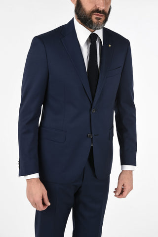 CC COLLECTION pin check side vents 2-button RIGHT suit
